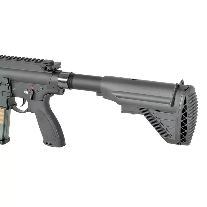 [Zestaw] Replika Airsoftowa EC-203 Edycja Advanced (ulepszony gearbox, programowalny ETU) - Black [E&amp;C] + Ładowarka V3+ do akumulatorów LiPo/LiFe [IPower] + Akumulator Li-Po 1100mAh 11,1V 20C - Deans [IPower]