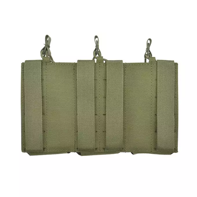 [Zestaw] Kamizelka Chest rig Laser-Cut - Olive  [8Fields] + Panel Laser-Cut z ładownicami na 3 magazynki AR15 - Olive [8Fields] + Duża ładownica Laser-Cut ogólnego przeznaczenia - Olive [8FIELDS]