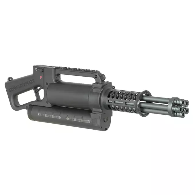 [Zestaw] Replika obrotowego miniguna WE23-Plus [WELL] + Akumulator Li-Po 1100mAh 11,1V 15/30C - T-connector [VB] + Kompaktowa ładowarka LIPO B3Pro