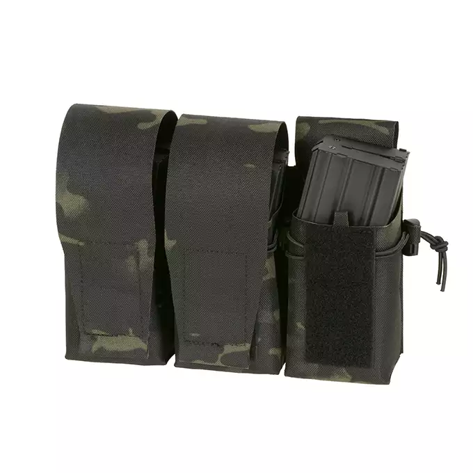 Triple Pouch for 6 AR15 Magazines, Laser Cut - Multicamo Black [8FIELDS]