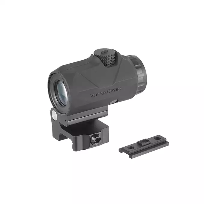 [Zestaw] Kolimator Frenzy Plus 1x31x26 Red Dot [Vector Optics] + Powiększalnik Maverick Gen3 3x22 Magnifier MIL [Vector Optics]