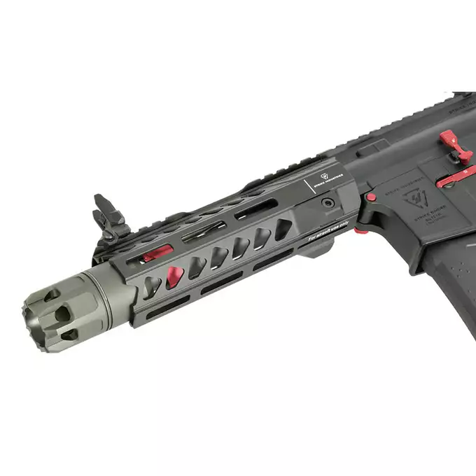 [Zestaw] Replika Karabinka Strike industries 7" Raider Competition CQB, Gen-2 - Red [EMG] + Ładowarka V3+ do akumulatorów LiPo/LiFe [IPower] + Akumulator Li-Po 1100mAh 11,1V 20C - Deans [IPower]