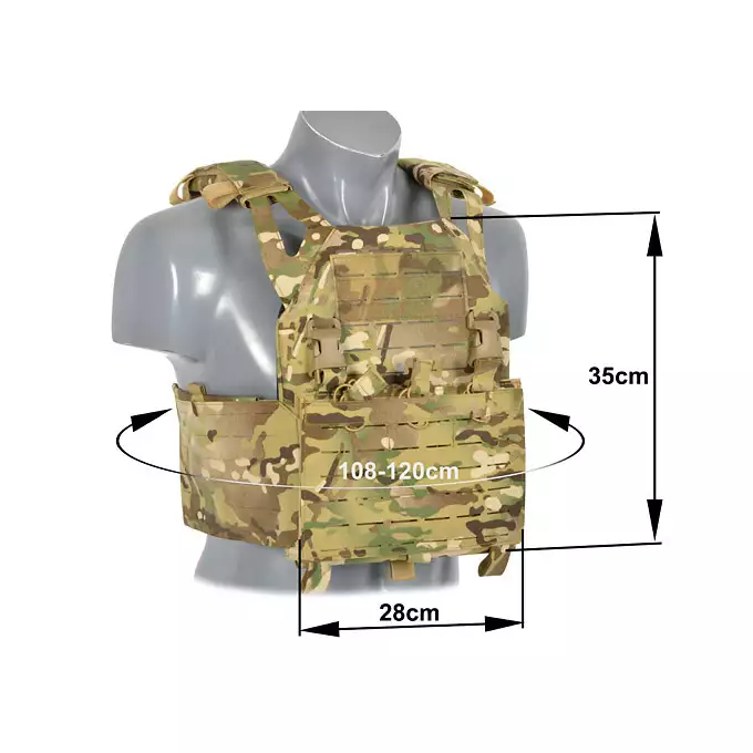 [Zestaw] Kamizelka Operator Plate Carrier Laser-Cut Buckle Up z ładownicą na magazynki AR/AK - Multicamo [8Fields] + Duża ładownica Laser-Cut ogólnego przeznaczenia - Multicamo [8FIELDS] + Panel Buckle Up Laser-Cut na 6 magazynków AR15/AK - Multicamo [8Fields]