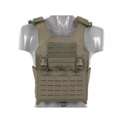 Kamizelka QRF Plate Carrier Laser-Cut Buckle Up z ładownicą na magazynki AR15/AK- Ranger Green [8FIELDS]