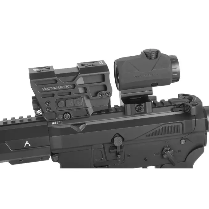 [Zestaw] Kolimator Frenzy Plus 1x31x26 Red Dot [Vector Optics] + Powiększalnik Maverick Gen3 3x22 Magnifier MIL [Vector Optics]