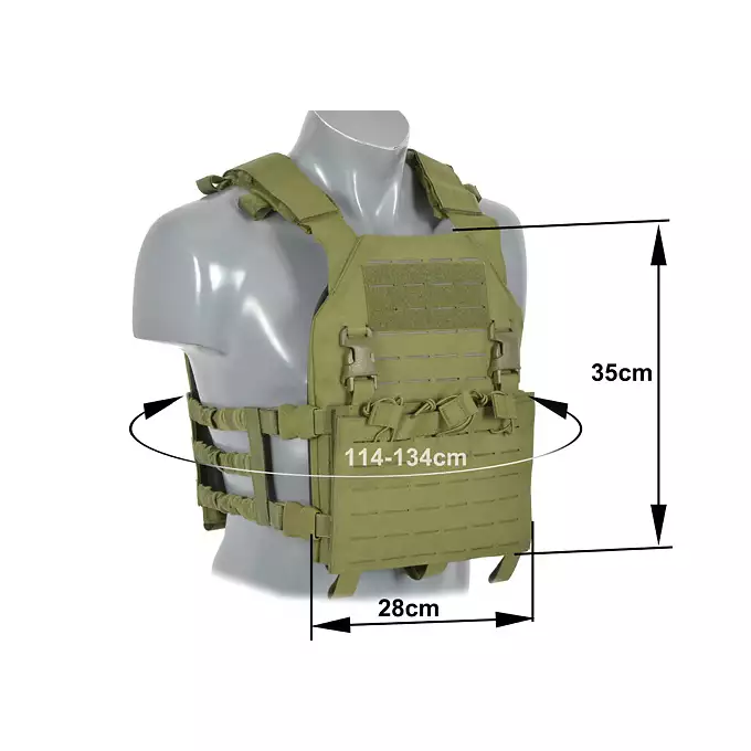 [Zestaw] Kamizelka Assault Plate Carrier Laser-Cut, Buckle-Up z ładownicą na magazynki AR15/AK - Olive [8Fields] + Duża ładownica Laser-Cut ogólnego przeznaczenia - Olive [8FIELDS] + Panel Buckle Up Laser-Cut na 6 magazynków AR15/AK - Olive [8Fields]
