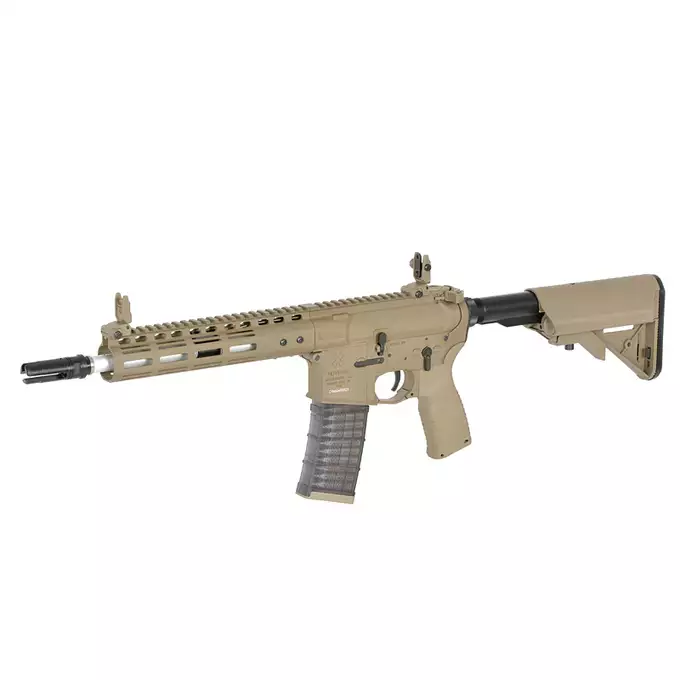 [Zestaw] Replika karabinka Noveske 10.5" Gen III Shorty 300BLK  Eshooter ETU - Tan [EMG] + Ładowarka V3+ do akumulatorów LiPo/LiFe [IPower] + Akumulator Li-Po 1100mAh 11,1V 20C - Deans [IPower]