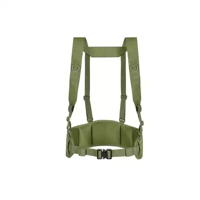 Patrol Tactical Belt with Suspenders MOLLE, Laser Cut - Olive [8FIELDS]