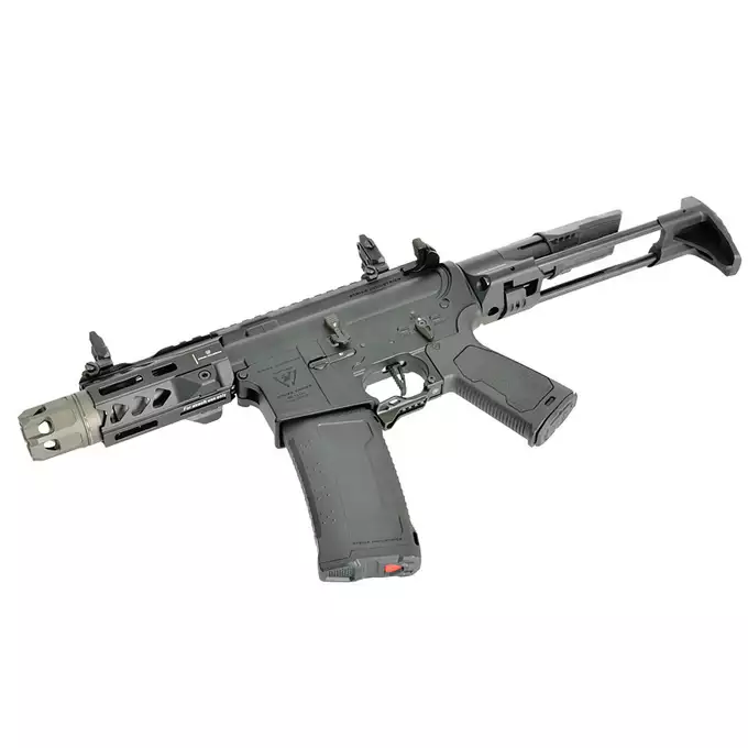 [Zestaw] Replika Karabinka Strike industries 4" Raiders PDW - Black [EMG] + Ładowarka V3+ do akumulatorów LiPo/LiFe [IPower] + Akumulator Li-Po 1100mAh 11,1V 20C - Deans [IPower]