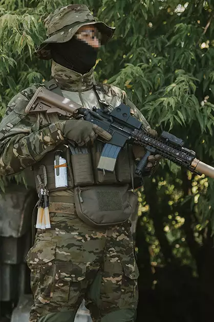Drop-Down Utility Pouch for Armor Carrier Mod. 2 - Ranger Green [8FIELDS]