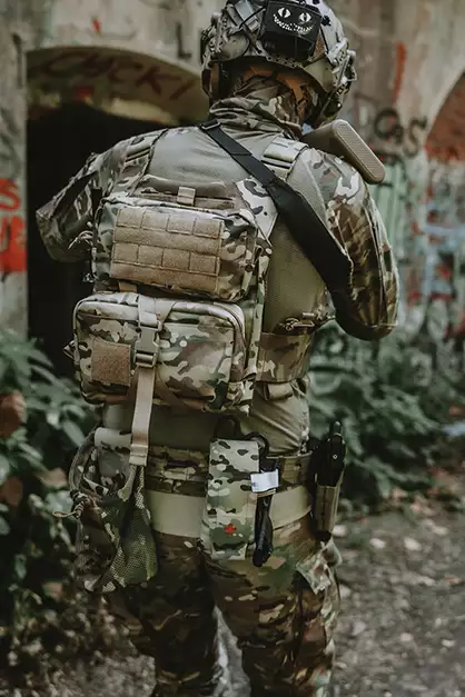 DMR 417 / 2x SR25 Magazine Pouch, Laser Cut - Multicamo [8FIELDS]