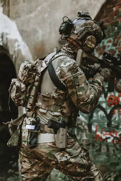 DMR 417 / 2x SR25 Magazine Pouch, Laser Cut - Multicamo [8FIELDS]