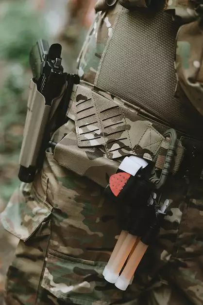 Dual Tourniquet Holder, Compact Version - Black [8FIELDS]