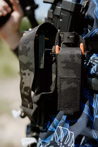 Laser Cut 40 mm hand grenade pouch - Multicamo Black [8FIELDS]