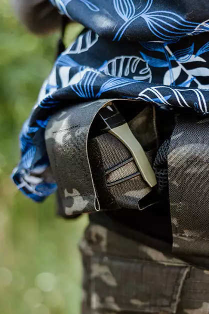 Pouch for hand grenade replica Laser Cut - Multicamo Black [8FIELDS]