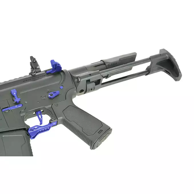 [Zestaw] Replika Karabinka Strike industries 7" Raider Competition CQB, Gen-2 - Blue [EMG] + Ładowarka V3+ do akumulatorów LiPo/LiFe [IPower] + Akumulator Li-Po 1100mAh 11,1V 20C - Deans [IPower]