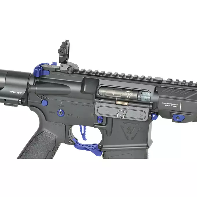 Strike industries 4" Raiders Competition PDW AEG Rifle - Blue [EMG]