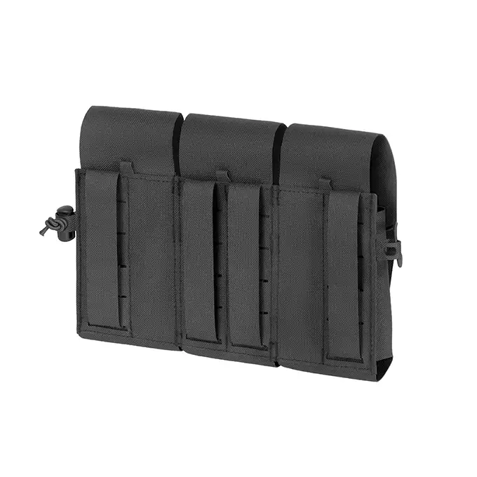 Triple Pouch for 6 AR15 Magazines, Laser Cut - Black [8FIELDS]