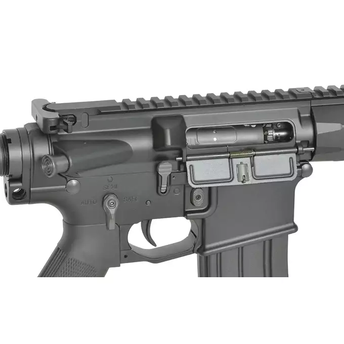 [Zestaw] Replika airsoftowa WE13 13" M4/AR-15, 30 RPS, ETU - Black [WELL PRO] + Ładowarka IP3025 - LiPo/LiFe/NiMH 25W/3A [IPower] + Akumulator airsoftowy 25C 1100mAh 3S1P 11.1V LiPo T-Plug