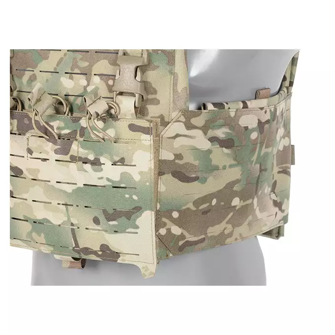 QRF Plate Carrier Laser-Cut Buckle Up with AR15/AK Magazine Pouch - Multicamo [8FIELDS]