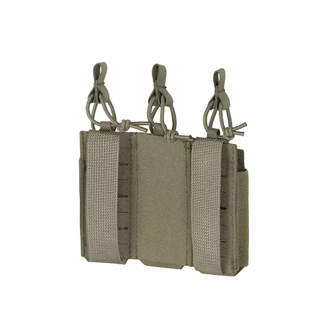 Triple Elastic Pistol Magazine Pouch Laser-Cut - Ranger Green [8Fields]