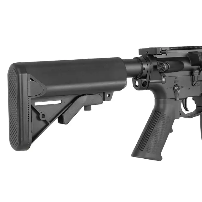 [Zestaw] Replika airsoftowa WE13 9,5" M4/AR-15, 30 RPS, ETU - Black [WELL PRO] + Magazynek Stanag M4/AR Mid-cap 180 kulek [WELL PRO]