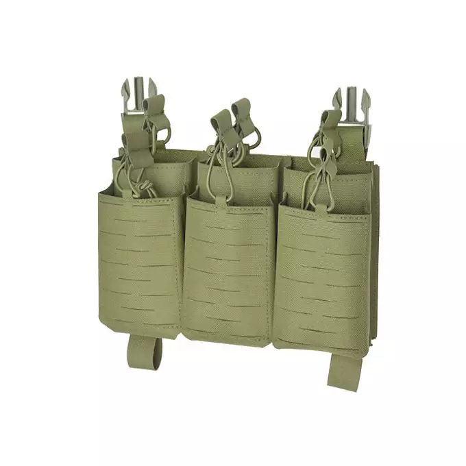 [Zestaw] Kamizelka Recon Plate Carrier Laser-Cut Buckle Up z ładownicą na magazynki AR/AK - Olive [8Fields] + Duża ładownica Laser-Cut ogólnego przeznaczenia - Olive [8FIELDS] + Panel Buckle Up Laser-Cut na 6 magazynków AR15/AK - Olive [8Fields]