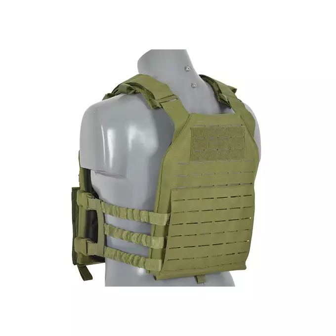 [Zestaw] Kamizelka Assault Plate Carrier Laser-Cut, Buckle-Up z ładownicą na magazynki AR15/AK - Olive [8Fields] + Duża ładownica Laser-Cut ogólnego przeznaczenia - Olive [8FIELDS] + Panel Buckle Up Laser-Cut na 6 magazynków AR15/AK - Olive [8Fields]