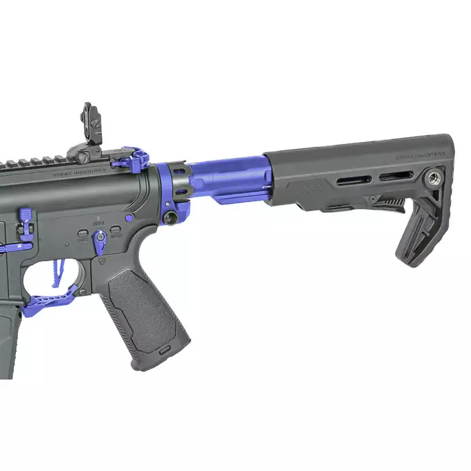 [Zestaw] Replika Karabinka Strike industries 13.5" Raiders Competition Carbine - Blue [EMG] + Ładowarka V3+ do akumulatorów LiPo/LiFe [IPower] + Akumulator Li-Po 1100mAh 11,1V 20C - Deans [IPower]