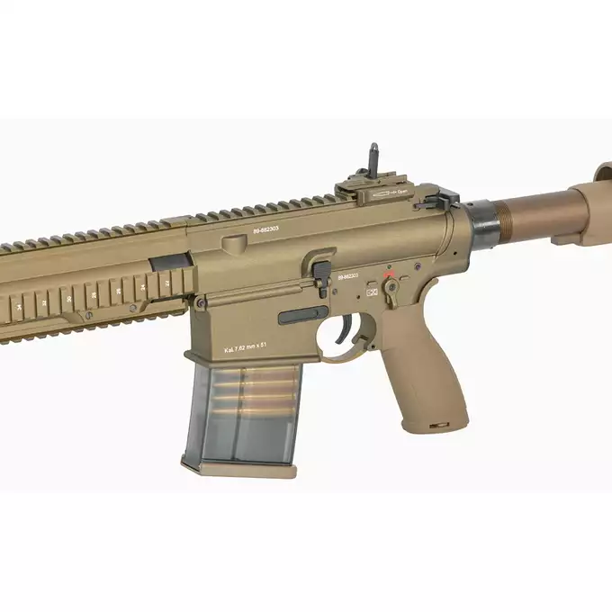 [Zestaw] Replika Airsoftowa EC-204 Edycja Advanced (ulepszony gearbox, programowalny ETU) - Dark Earth [E&amp;C] + Akumulator Li-Po 1200mAh 11,1V 20C - Deans [IPower] + Kompaktowa ładowarka LIPO B3Pro
