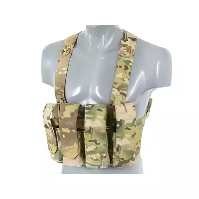 [Zestaw] Kamizelka Chest-rig Laser-Cut z ładownicami AR/AK - Multicamo [8Fields] + Ładownica na radio Laser Cut - Multicamo [8FIELDS] + Duża ładownica Laser-Cut ogólnego przeznaczenia - Multicamo [8FIELDS]
