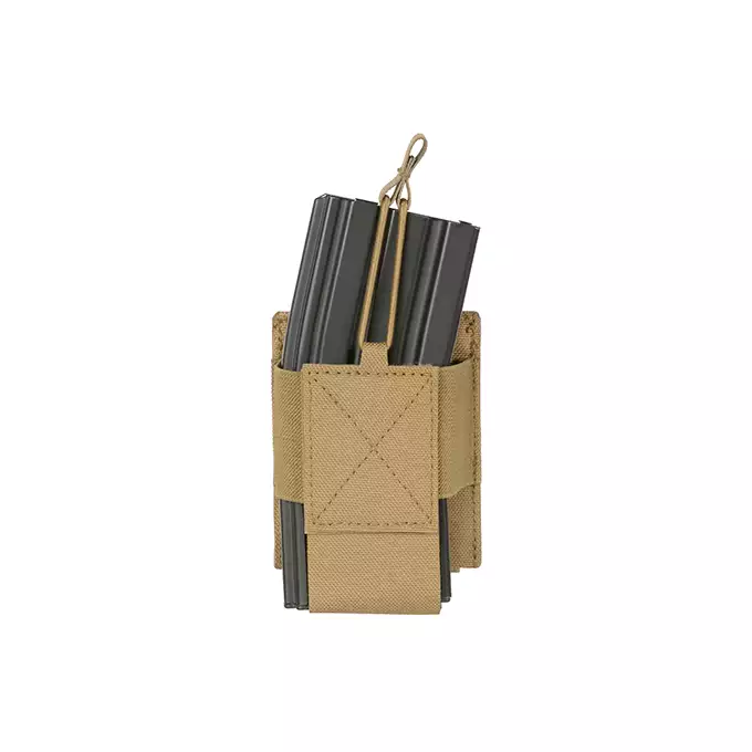 [Zestaw] Kamizelka Chest-rig Laser-Cut z ładownicami AR/AK - Coyote [8Fields] + Ładownica na radio Laser Cut - Coyote [8FIELDS] + Pojedyncza ładownica pistoletowa Laser-Cut z klapą - Coyote [8Fields]