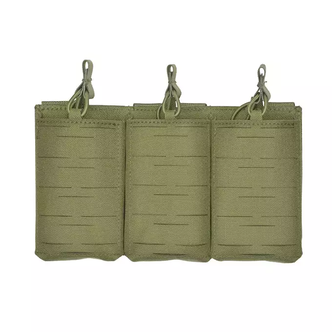 [Zestaw] Kamizelka Chest rig Laser-Cut - Olive  [8Fields] + Panel Laser-Cut z ładownicami na 3 magazynki AR15 - Olive [8Fields] + Duża ładownica Laser-Cut ogólnego przeznaczenia - Olive [8FIELDS]