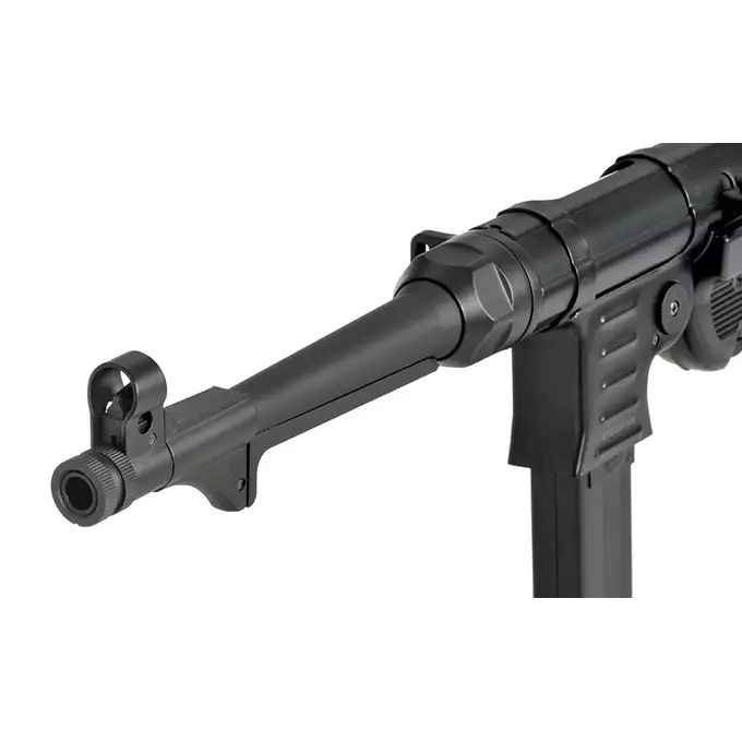 [Zestaw] Replika pistoletu maszynowego MP40 Full Metal AEG - Black [AGM] + Akumulator Li-Po 1100mAh 7,4V 20C [IPower] + Ładowarka V3+ do akumulatorów LiPo/LiFe [IPower]