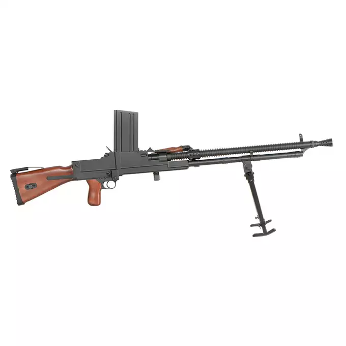 [Zestaw] Replika Karabinu Maszynowego MG26(t) z Okresu II Wojny Światowej [Snow Wolf] + Akumulator airsoftowy 25C 1200mAh 3S1P 11.1V LiPo mini Tamiya + Kompaktowa ładowarka LIPO B3Pro
