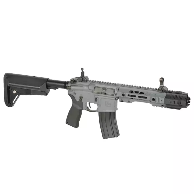 [Zestaw] Replika karabinka SAI GRY 7.5" Pistol - Grey [6mmProShop] + Akumulator Li-Po 1100mAh 11,1V 20C [IPower] + Ładowarka V3+ do akumulatorów LiPo/LiFe [IPower]