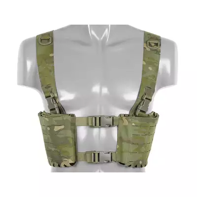 Chest Rig with Two Pouches for 6 AR / AK Magazines, Laser Cut - Multicamo Tropic [8FIELDS]
