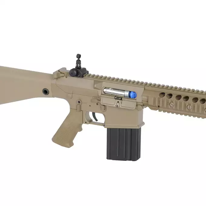 [Zestaw] Replika Airsoftowa EC-901 Edycja Advanced (ulepszony gearbox) - Dark Earth [E&amp;C] + Akumulator Li-Po 1200mAh 11,1V 20C - Deans [IPower] + Kompaktowa ładowarka LIPO B3Pro