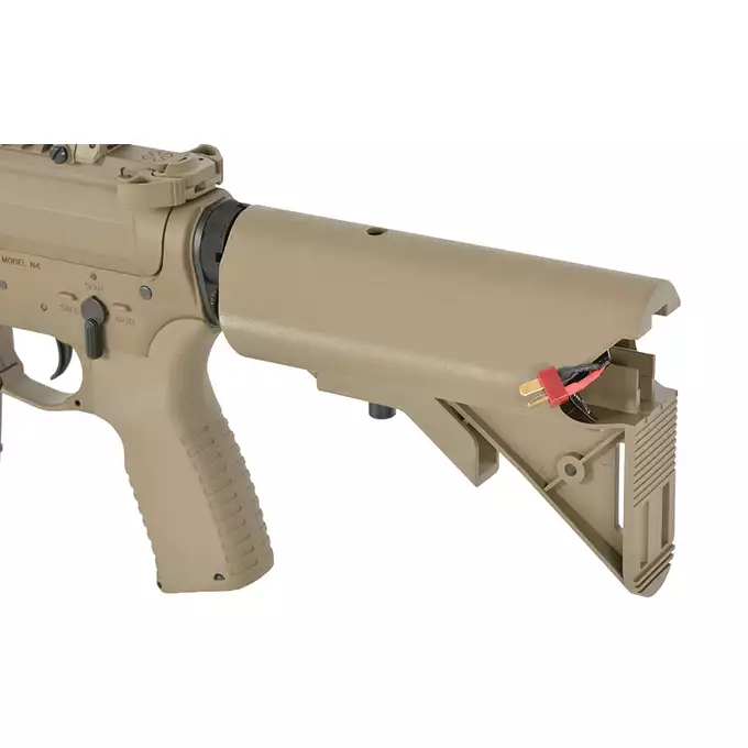 [Zestaw] Replika karabinka Noveske 10.5" Gen III Shorty 300BLK  Eshooter ETU - Tan [EMG] + Ładowarka V3+ do akumulatorów LiPo/LiFe [IPower] + Akumulator Li-Po 1100mAh 11,1V 20C - Deans [IPower]