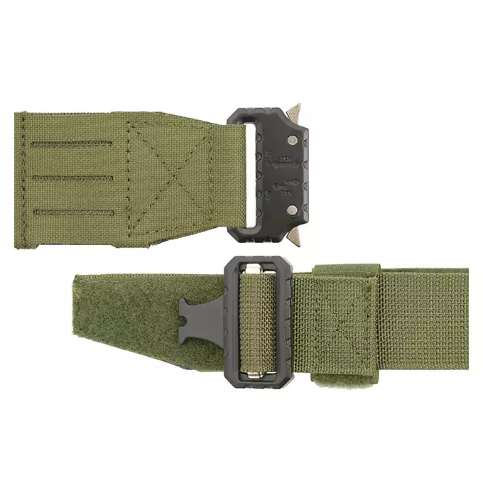 [Zestaw] Pas taktyczny Laser-Cut - XL - Olive [8Fields] + Horyzontalna ładownica generalnego użytku Laser-Cut - Olive [8Fields] + Potrójna ładownica pistoletowa Laser-Cut z klapą - Olive [8Fields]
