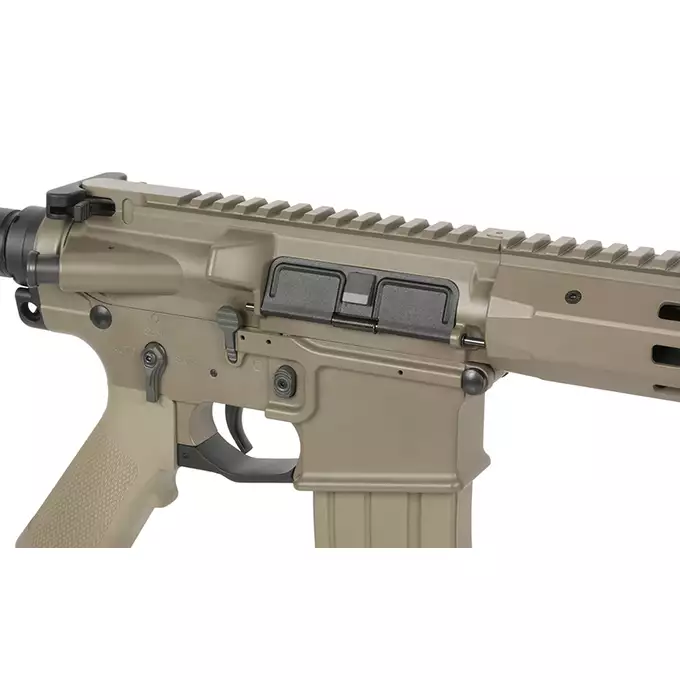 [Zestaw] Replika airsoftowa WE13 13" M4/AR-15, 30 RPS, ETU - TAN [WELL PRO] + Ładowarka IP3025 - LiPo/LiFe/NiMH 25W/3A [IPower] + Akumulator airsoftowy 25C 1100mAh 3S1P 11.1V LiPo T-Plug