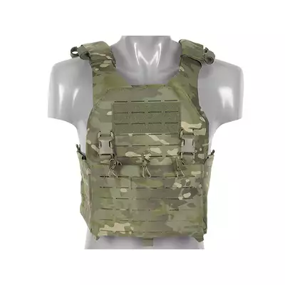 QRF Plate Carrier Laser-Cut Buckle Up with AR15/AK Magazine Pouch - Multicamo Tropic [8FIELDS]