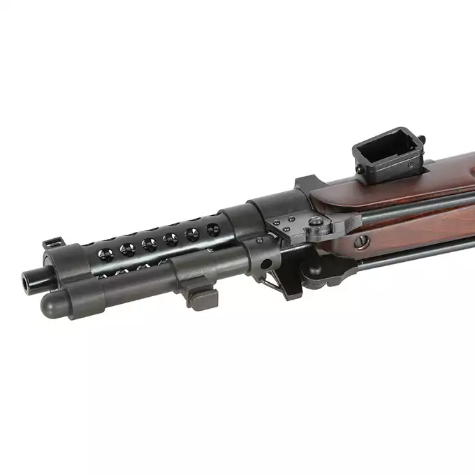 [Zestaw] Replika Japońskiego Pistoletu Maszynowego Typ 100 - Real Wood [S&amp;T] + Akumulator Li-Po 1300mAh 7,4V 20C [IPower] + Ładowarka V3+ do akumulatorów LiPo/LiFe [IPower]