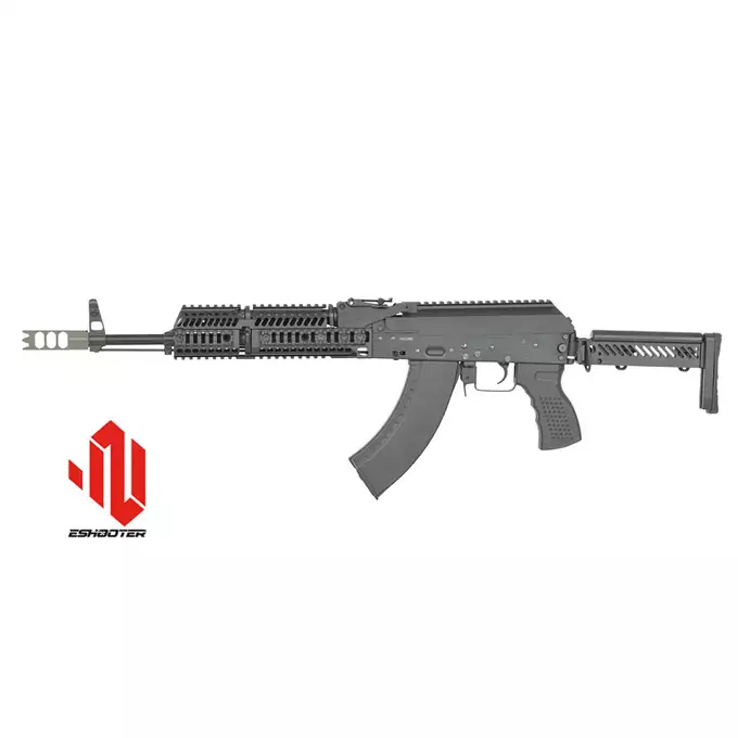 [Zestaw] CM.113 Replika Karabinka taktycznego AK74  Eshooter ETU, GEN-2 - Black [CYMA PLATINUM] + Kompaktowa ładowarka LIPO B3Pro + Akumulator Li-Po 1100mAh 11,1V 20C - Deans [IPower]