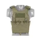 QRF Plate Carrier Laser-Cut Buckle Up with AR15/AK Magazine Pouch - Olive [8FIELDS]