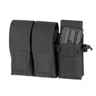 Triple Pouch for 6 AR15 Magazines, Laser Cut - Black [8FIELDS]