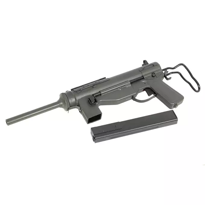 [Set] SW-06 M3A1 Grease Gun rifle - Full Metal [Snow Wolf] + V3+ Charger for LiPo/LiFe 2S/3S [IPower] + Battery Li-Po 1100mAh 7,4V 20C [IPower]