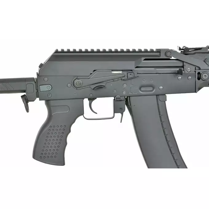 [Zestaw] CM.113A Replika Karabinka Taktycznego AK-74 Eshooter ETU [CYMA] + Ładowarka V3+ do akumulatorów LiPo/LiFe [IPower] + Akumulator Li-Po 1100mAh 11,1V 20C - Deans [IPower]