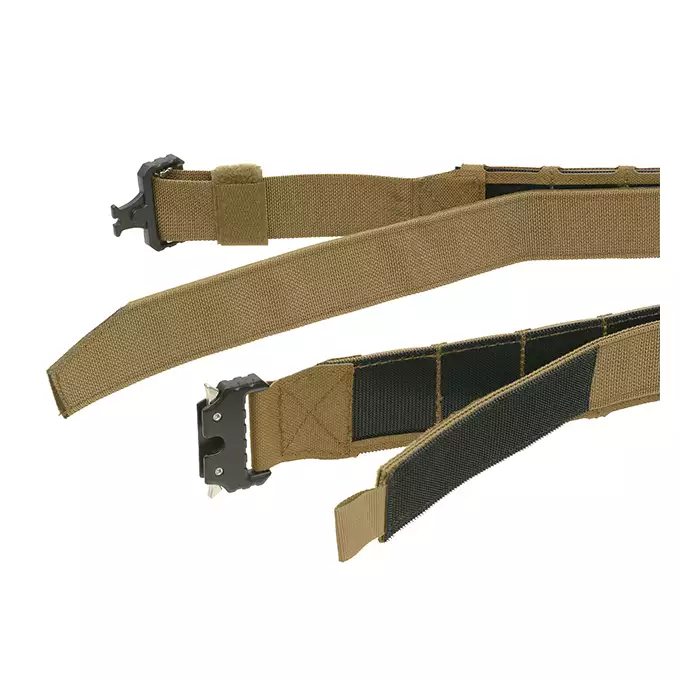 [Zestaw] Pas taktyczny Laser-Cut - XL - Coyote [8Fields] + Potrójna ładownica pistoletowa Laser-Cut z klapą - Coyote [8Fields] + Horyzontalna ładownica generalnego użytku Laser-Cut - Coyote [8Fields]