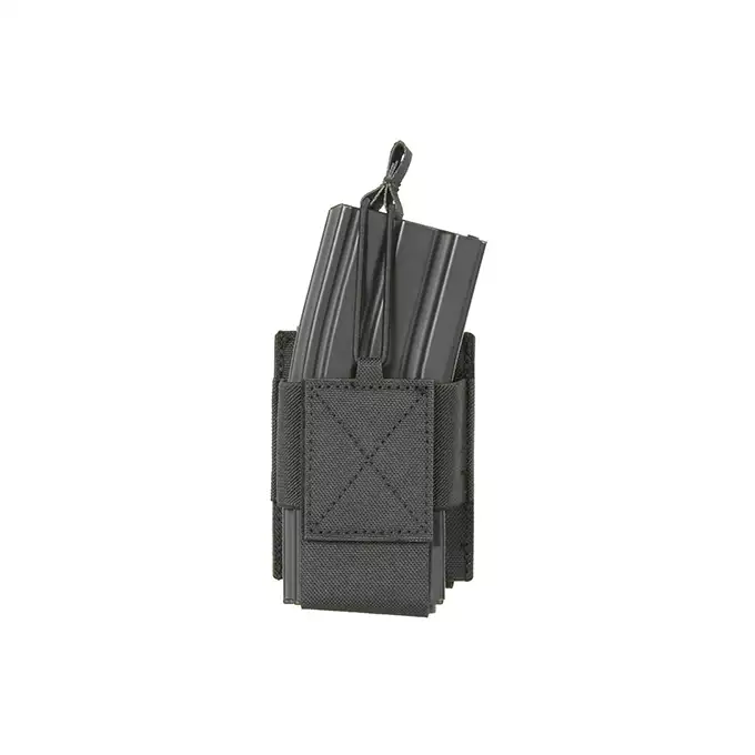 [Zestaw] Kamizelka Chest-rig Laser-Cut z ładownicami AR/AK - Czarna [8Fields] + Ładownica na radio Laser Cut - Czarna [8FIELDS] + Duża ładownica Laser-Cut ogólnego przeznaczenia - Black [8FIELDS]